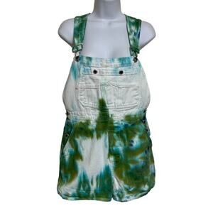 Vintage 90's Absolutely No! Jeans Tie-Dye Overalls Womens Size M/L